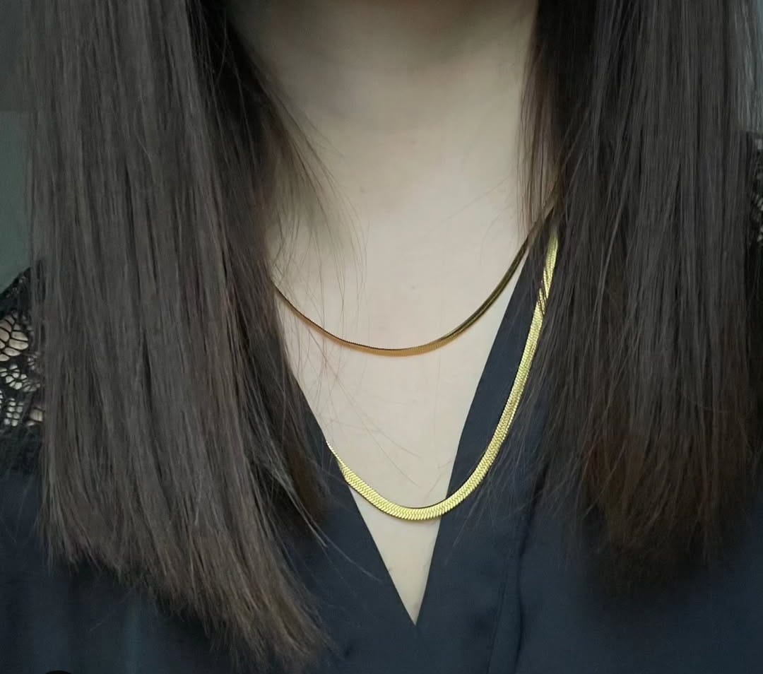 Collier Maille Serpent – Doré