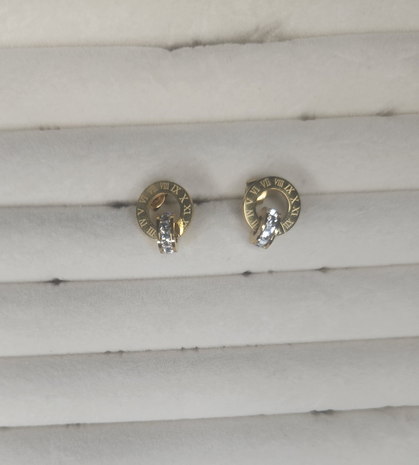 Boucles d'oreilles double anneaux